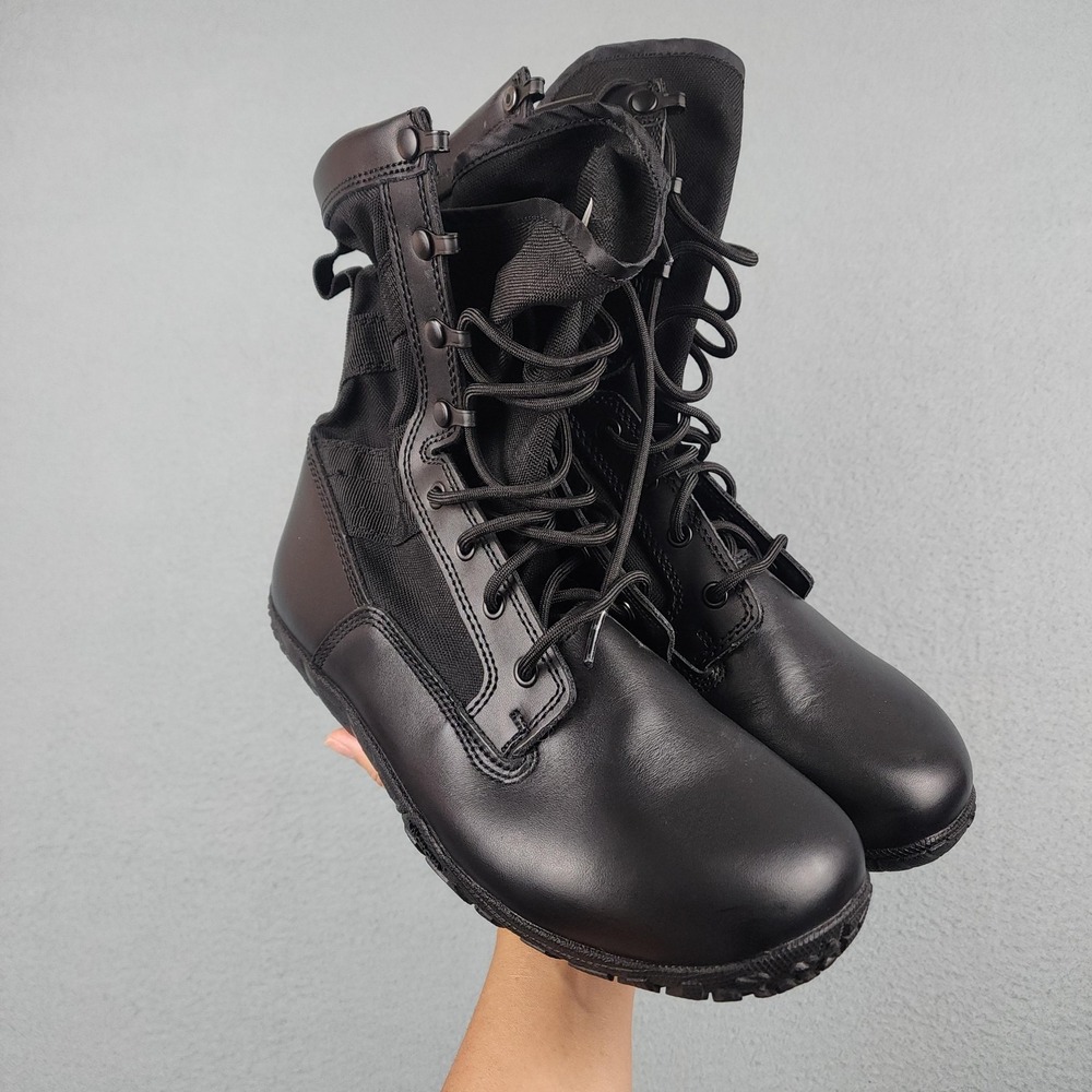Belleville TR102 Boots Mens Size 10 R Black Leather Vibram Combat Military Work